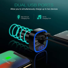 Carica l&#39;immagine nel visualizzatore di Gallery, ORIA Trasmettitore Bluetooth per Auto, A 4.2, Black + Blue