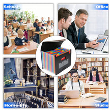 Carica l&#39;immagine nel visualizzatore di Gallery, Cartella Portadocumenti A4 con Coperchio - ABClife 24 Tasche - Ilgrandebazar