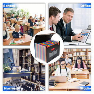 Cartella Portadocumenti A4 con Coperchio - ABClife 24 Tasche - Ilgrandebazar