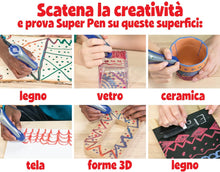 Carica l&#39;immagine nel visualizzatore di Gallery, CRAYOLA- Super Pen Tigre, per sciogliere i Pastelli a Cera e Creare Disegni in Rilievo, attività Creativa e Regalo per Bambini, età 8+, Colore Argento/Verde, 25-0395