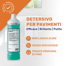 Carica l'immagine nel visualizzatore di Gallery, Allegrini IP 63 Forest Detersivo Pavimenti e Detergente Robot Lavapavimenti Profumato per la Pulizia di Superfici Dure Ceramica Marmo Gres Porcellanato 1000 ml