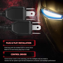 Carica l&#39;immagine nel visualizzatore di Gallery, Lampadine H4 LED 60W 12000LM Sostituzione per Alogena Lampade e Xenon Luci, 6000K Estremamente Luminoso CSP Chips lampade per Auto, 2 Lampadine