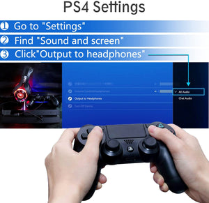 Beexcellent GM-1, Cuffie da gaming con microfono e Bass stereo, Cancellazione del rumore, Controllo del volume, Illuminazione a LED, Colore Rosso