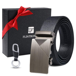 flintronic Cintura da Uomo in Pelle con Fibbia Automatica, Moda a... - Ilgrandebazar