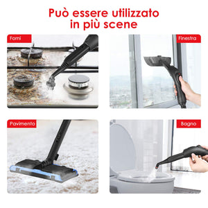 SIMBR Pulitore a Vapore, 12 Accessori Vapore Multifunzione per La 1,1l