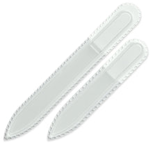 Carica l&#39;immagine nel visualizzatore di Gallery, Mont Bleu Set di 2 lime per unghie in vetro - vero cristallo Boemia...