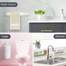 Carica l&#39;immagine nel visualizzatore di Gallery, Due pezzi 20cm +30cm Portasciugamani Adesivo, HASA zone Senza Trapano Set Porta Asciugamani Bagno con Acciaio Inox SUS 304