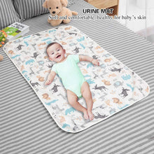 Carica l'immagine nel visualizzatore di Gallery, 3 Strati Cotone Impermeabile Bambino Urina Tampone Letto Fodera per Pannolini Pannolino Fasciatoio per Bambino Piccolo Bambini Adulti con Incontinenza 29.5x47.2Inch(Beige + Deer)