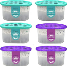 Carica l&#39;immagine nel visualizzatore di Gallery, Deumidificatore a Base di Cristalli Idrofili 6 Pack da 500ml Ariapura, con Aromaterapia 2023, Dispositivo di Rimozione Condensa, Assorbiumidità, Muffa, per Cucina, Guardaroba, Scarpiere, Bagno