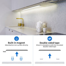 Carica l&#39;immagine nel visualizzatore di Gallery, OUILA Luce Armadio LED, Armadio Led con Sensore di Movimento, Magnetica Ricaricabile Luce Led Sottopensile Dimmerabile Lampada per Cucina Scale Corridoio Soggiorno Bagno Camere da Letto (6000K)