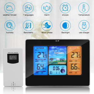 Powcan Stazione Meteo Automatica Digitale Wireless Meteorologica con Ampio...