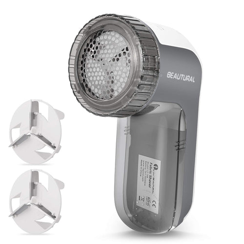 Beautural Levapelucchi Elettrico Portatile, Togli Pelucchi con 2 Grigio - Ilgrandebazar