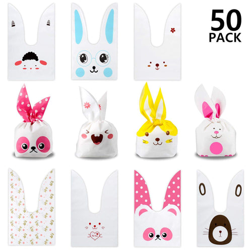 Yosemy Sacchetti Compleanno, Sacchetto per Caramella 50pcs, Multicolore - Ilgrandebazar