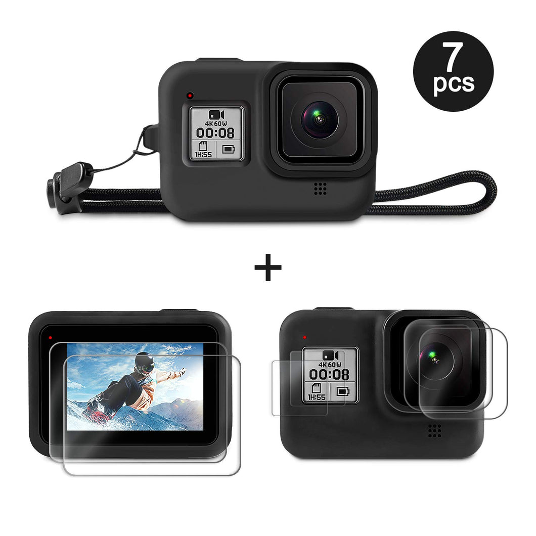 Deyard Kit Accessori per GoPro Hero 8 con Custodia Protettiva in Silicone +... - Ilgrandebazar