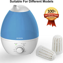Carica l'immagine nel visualizzatore di Gallery, Filtri sostitutivi per umidificatore ad ultrasuoni con vapore freddo da Aennon - Ricambi di filtri per l'acqua in ceramica per umidificatori - Compatibili anche con molti altri marchi (confezione da 3) di Aennon