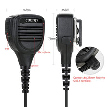 Carica l&#39;immagine nel visualizzatore di Gallery, COODIO 2-Pin Superiore Microfono a IP54 Impermeabile Altoparlante - Ilgrandebazar