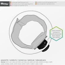 Carica l&#39;immagine nel visualizzatore di Gallery, 1 set da 10 sacchetti per aspirapolvere e 1 filtro a cartuccia, adatto per aspirapolvere multiuso Kärcher della serie WD3 e MV3