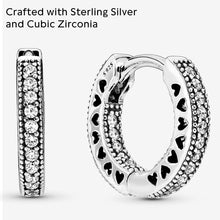 Carica l&#39;immagine nel visualizzatore di Gallery, Pandora Orecchini a Cerchio Donna argento - 296317CZ
