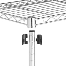 Carica l&#39;immagine nel visualizzatore di Gallery, AmazonBasics - Scaffalatura a 5 ripiani, su rotelle, Cromo - Ilgrandebazar