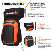 Carica l&#39;immagine nel visualizzatore di Gallery, Ginocchiere professionali di Thunderbolt per lavoro, Dimensione piena, Orange - Ilgrandebazar