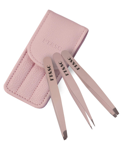 FT&SC Set di 3 Pinzette per Sopracciglia Professionali Appuntite, Oblique e... - Ilgrandebazar