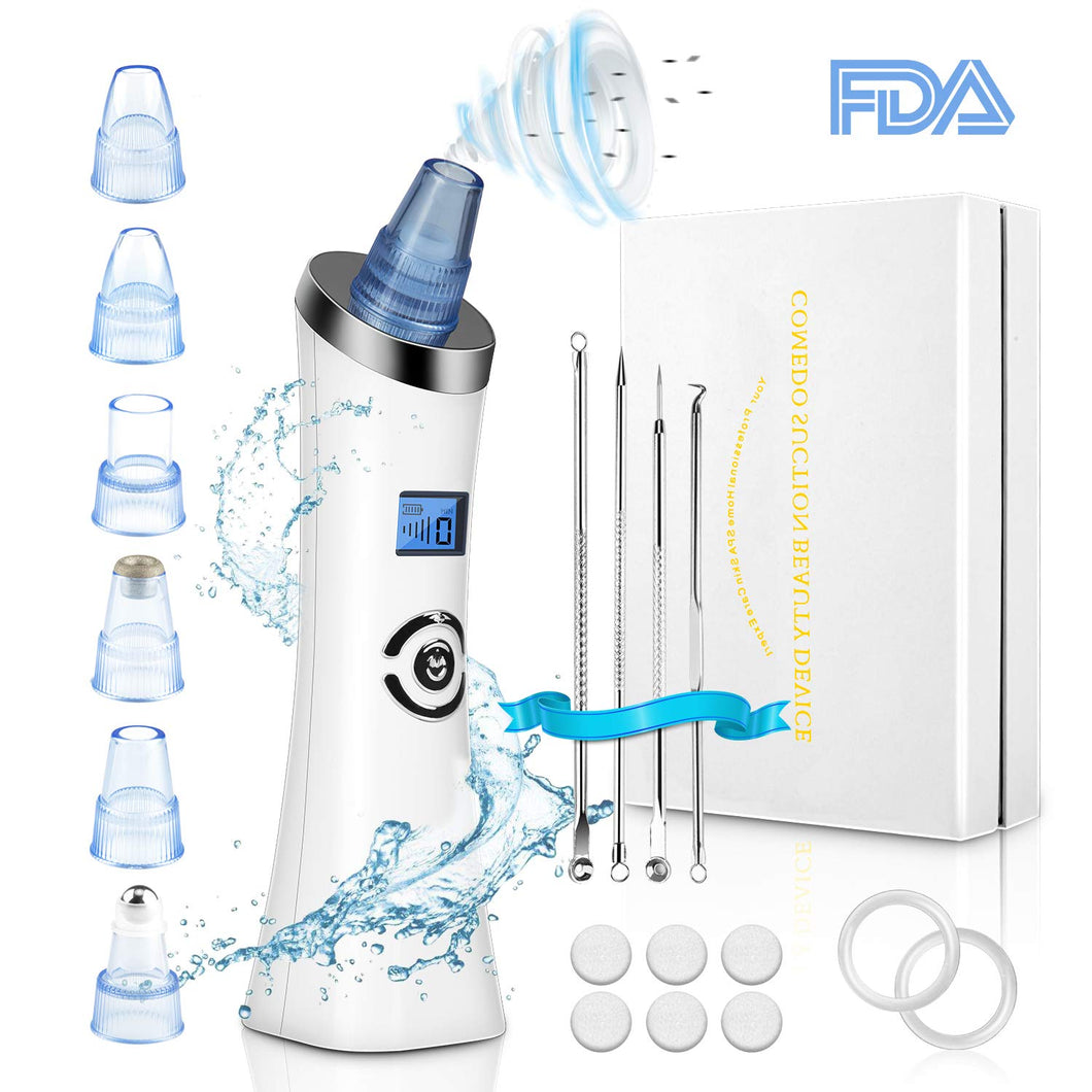 AiBast 6 IN 1 Aspiratore Punti Neri,Pore Vacuum Cleaner - USB Ricaricabile... - Ilgrandebazar