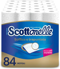 Carica l'immagine nel visualizzatore di Gallery, Scottonelle Carta Igienica Soffice e Trapuntata, Confezione da 84 Rotoli