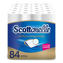 Carica l'immagine nel visualizzatore di Gallery, Scottonelle Carta Igienica Soffice e Trapuntata, Confezione da 84 Rotoli
