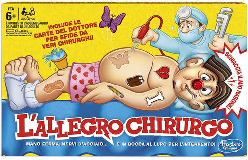 Hasbro Gaming B2176 L'Allegro Chirurgo, Gioco in Scatola, Età 6+
