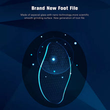 Carica l'immagine nel visualizzatore di Gallery, FERYES Lima per piedi in vetro nano, Lima per piedi riutilizzabile per rimozione del callo per piedi, Strumento per pedicure, Scrubber per piedi in vetro e raschietto per piedi, 1 pz, (Blu brillante)