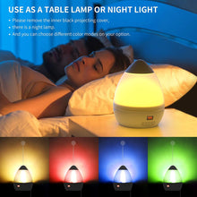 Carica l&#39;immagine nel visualizzatore di Gallery, Proiettore Stelle Soffitto Romantica Luce Notturna del Cielo Stellato con Timer, 17 Modalità Colore di Proiezione, 360° Rotazione Lampada da Comodino Camera da Letto, Regalo per Bambini Neonati-Bianco