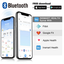 Carica l&#39;immagine nel visualizzatore di Gallery, Bilancia Pesapersone Digitale Professionale, INSMART Bilancia Impedenziometrica Smart Bluetooth con 13 Indici di Misurazione Pesa Persone, Massa Grassa e Magra, BMI, Massa Muscolare o Ossea, 180KG