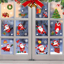 Carica l&#39;immagine nel visualizzatore di Gallery, O-Kinee Natale Adesivi Vetro, Natale Vetrofanie, Natale Adesivi Porta, Finestre Adesivo Babbo Natale Pupazzo di Neve Alce Natale Adesivi, Rimovibile Murali Fai da Te Sticke Statico Natale Adesivi.