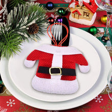 Carica l'immagine nel visualizzatore di Gallery, BESTZY 6pcs Portaposate Natalizie Babbo Natale Tasche Posate per Forchetta Cucchiaio Decorazione della Tavolo di Natale