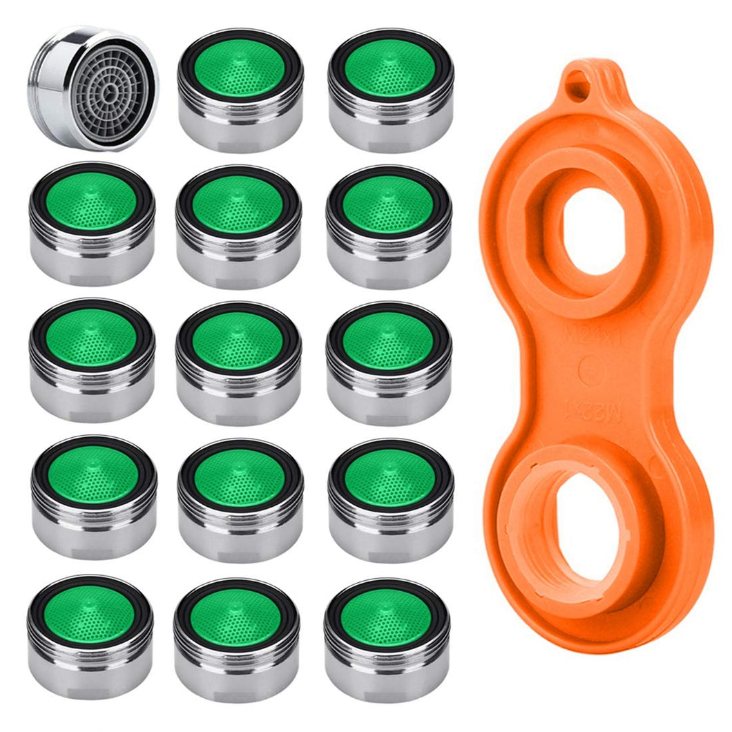 Rompigetto Rubinetto Aeratore, HTBAKOI 15pz. Aereatori Rubinetti M24 di 16pz. - Ilgrandebazar