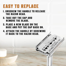 Carica l'immagine nel visualizzatore di Gallery, Shaving Revolution Lamette Rasoio Sicurezza x50 - Lame Rasoio Di Sicurezza - Lamette Per Rasoio Di Sicurezza In Acciaio Inossidabile Giapponese Platinum - Lamette Rasoi Di Sicurezza - Lamette Da Barba