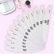 Carica l&#39;immagine nel visualizzatore di Gallery, Lictin Lime per Unghie Professionali - Set 12 Lime per Unghie 100/180 - Doppia Faccia Lavabile Smeriglio Manicure Utensili per Chiodo Lucidatura &amp; Messa in piega con 2 Strisce Lucidanti