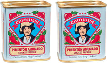 Carica l'immagine nel visualizzatore di Gallery, CHIQUILÍN - 2x Lattina di paprika affumicata da 75 grammi - Prodotti Gourmet dal 1909