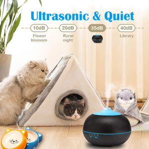 Tenswall Diffusore Atomizzatore di essenze e aromi ad Ultrasuoni Black - Ilgrandebazar