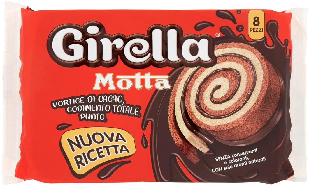 Motta Girella al Cacao,Confezione da 8 Merendine