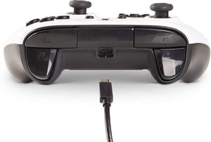 PowerA Controller cablato Licenza ufficiale di Microsoft e compatibile con Xbox One, Xbox One S, Xbox One X e Windows 10, Bianco