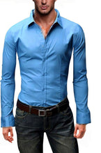 Carica l&#39;immagine nel visualizzatore di Gallery, Kayhan Uni Camicia Slim Fit, Lightgrey (L) - Ilgrandebazar