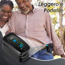 Carica l'immagine nel visualizzatore di Gallery, SIMBR Pulsossimetro,Saturimetro da Dito Portatile Professionale con Display LCD per Frequenza del Polso(PR) e La saturazione di Ossigeno(SpO2) Misure.