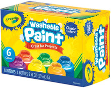 Carica l'immagine nel visualizzatore di Gallery, CRAYOLA - Tempere Lavabili per Bambini, 6 Colori Classici