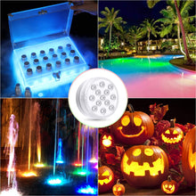 Carica l'immagine nel visualizzatore di Gallery, LED Sommergibili Luci Piscina, Luci a LED Sommergibili Impermeabile, Luci per Laghetto con Telecomando, per La Cerimonia Nuziale/Partito/Piscina/Fish Tank Decorazione（2 PCS）