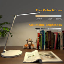 Carica l'immagine nel visualizzatore di Gallery, Lampada da Scrivania LED Ricaricabile con Porta di Ricarica di Tipo C, Lampade da Scrivania Dimmerabili da Ufficio 5 Modalità di Illuminazione 10 Luminosità, Controllo Touch Lampade da Tavolo