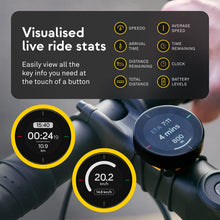 Carica l'immagine nel visualizzatore di Gallery, BEELINE Velo 2 Ciclocomputer GPS - Mappa di Navigazione Wireless Globale I Resistente alle Intemperie I Carica USB I Navigatore Bici con Supporto I Utilizzabile con Guanti