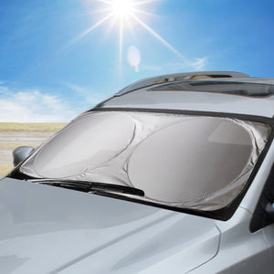 AODOOR Parasole per parabrezza, Parasole per la Parabrezza Anteriore, Ripiegabile per Evitare i Raggi del Sole, Protettore Contro i Raggi UV, 160 x 86 cm