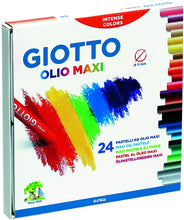 Carica l&#39;immagine nel visualizzatore di Gallery, Giotto pastelli ad olio in astuccio da 24 colori