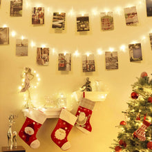 Carica l&#39;immagine nel visualizzatore di Gallery, Luci Per Foto,Litogo 10M 100LED Lucine Led Decorative Per Camere Filo Per Foto Con Mollette Luci Led Foto Clip Filo Appendi Foto 60 Clip Luci Decorative Interno Per Matrimonio Compleanno Bianca Caldo